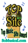 Outstanding music theme web site, and recipient of out Top Music Site Award!